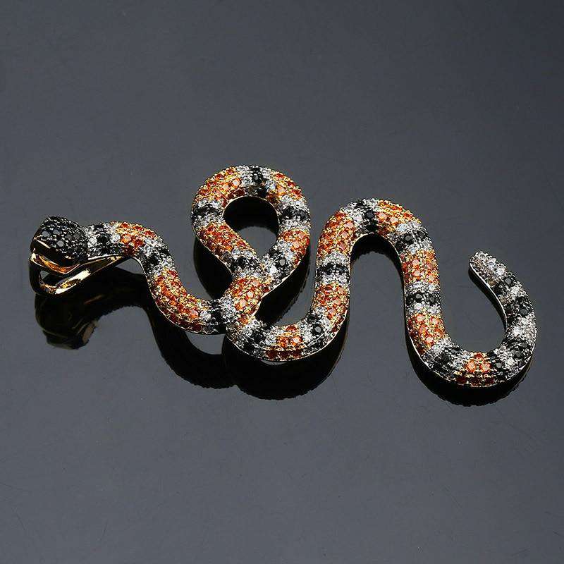 Snake 14k Gold Pendant Necklace - Image 6