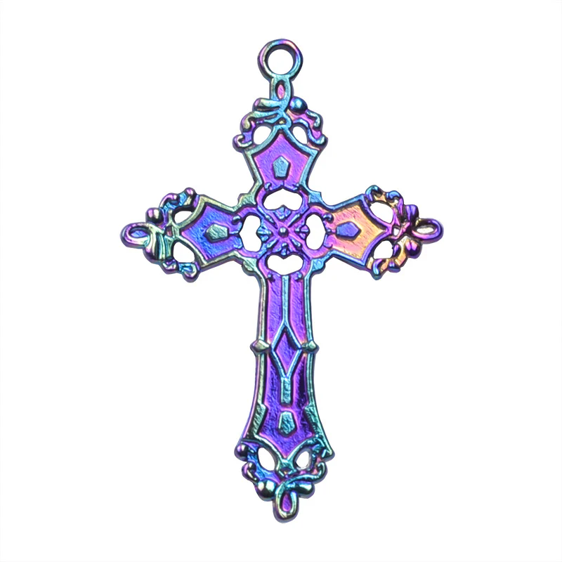 Spectrum Cross Necklace - Image 2