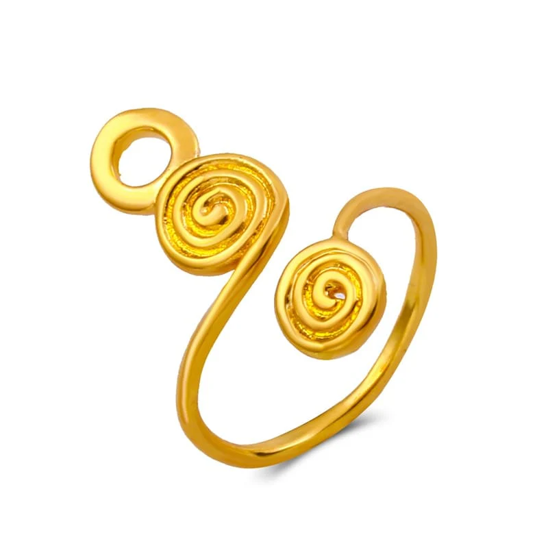 Spiral Retro Adjustable Toe Ring - Image 3