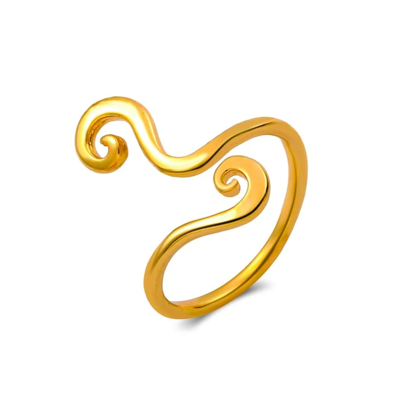 Spiral Retro Adjustable Toe Ring - Image 7