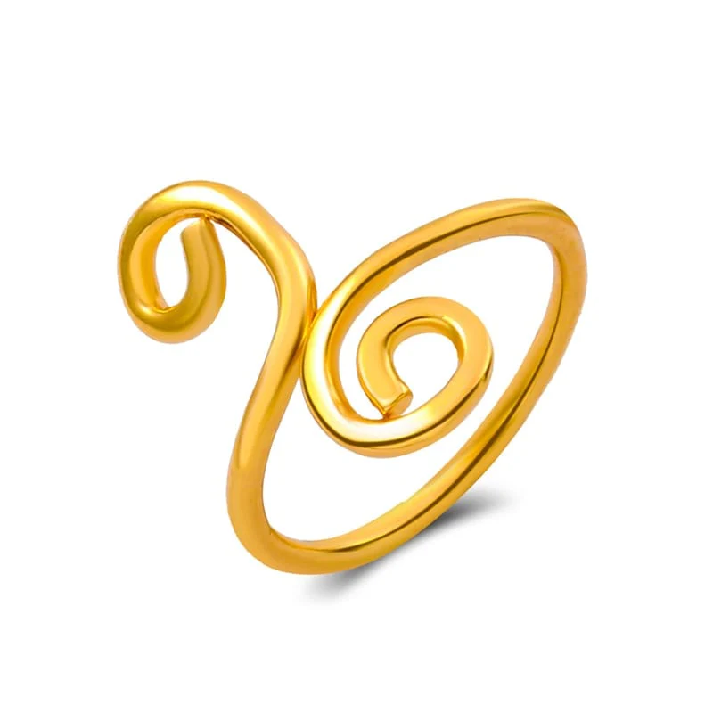Spiral Retro Adjustable Toe Ring - Image 9