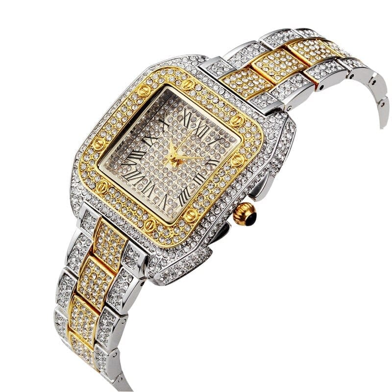 Square Bling Bezel Watch - Image 4