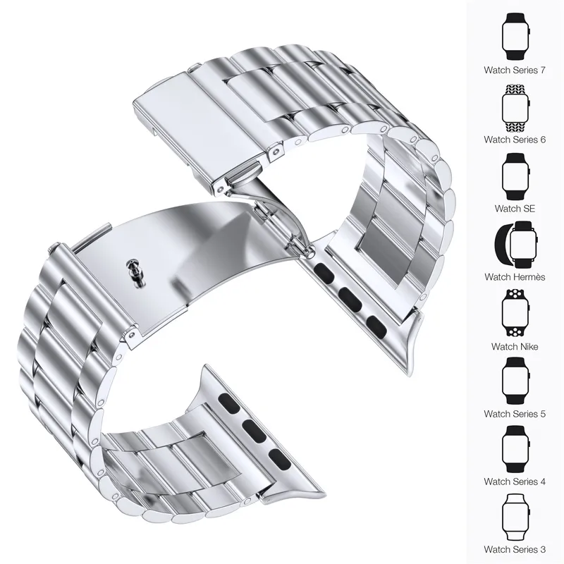 Stainless Steel Apple Watch Band - Image 3