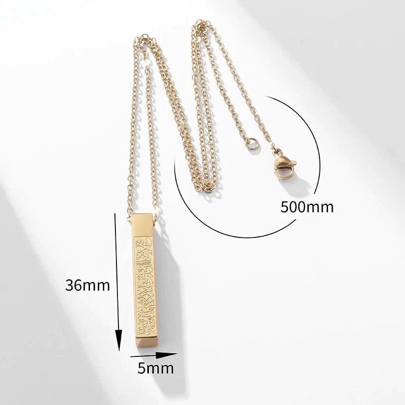 Stainless Steel Carved Scripture Pendant - BOGO - Image 7