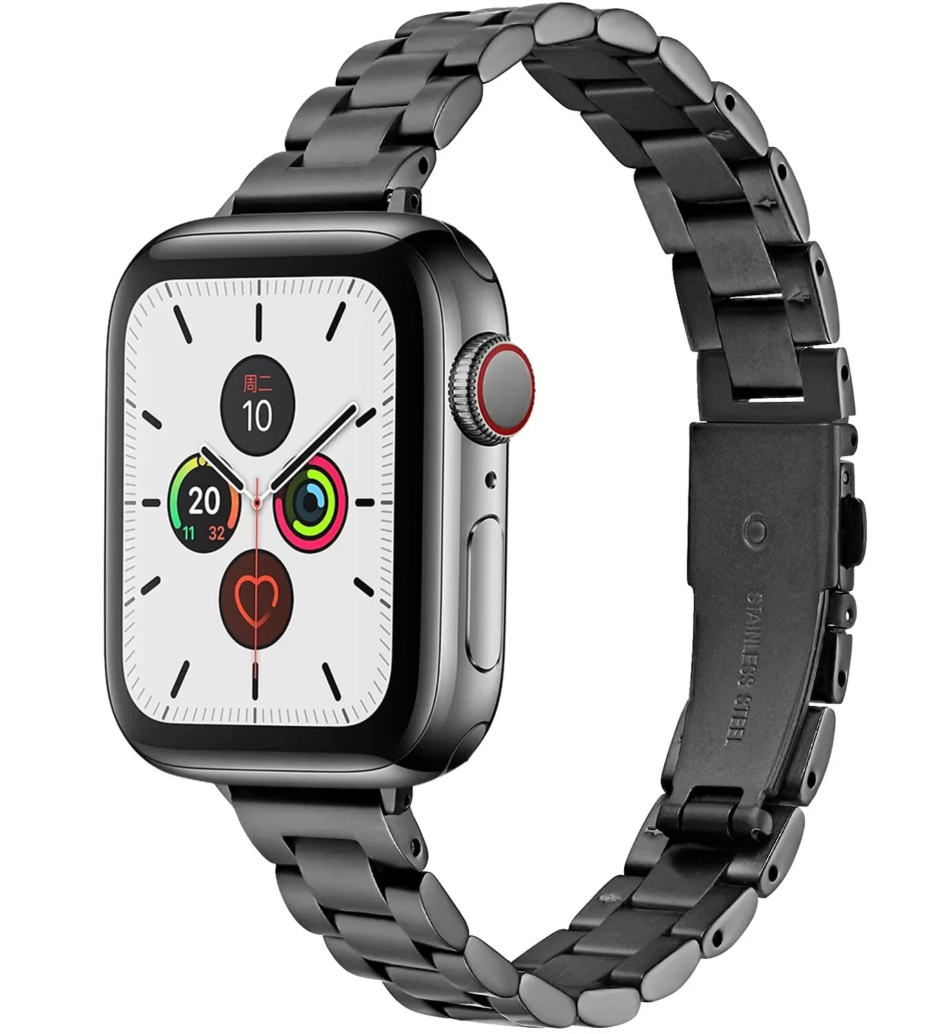 Stainless Steel Classic Link Apple Watch Band - Image 2