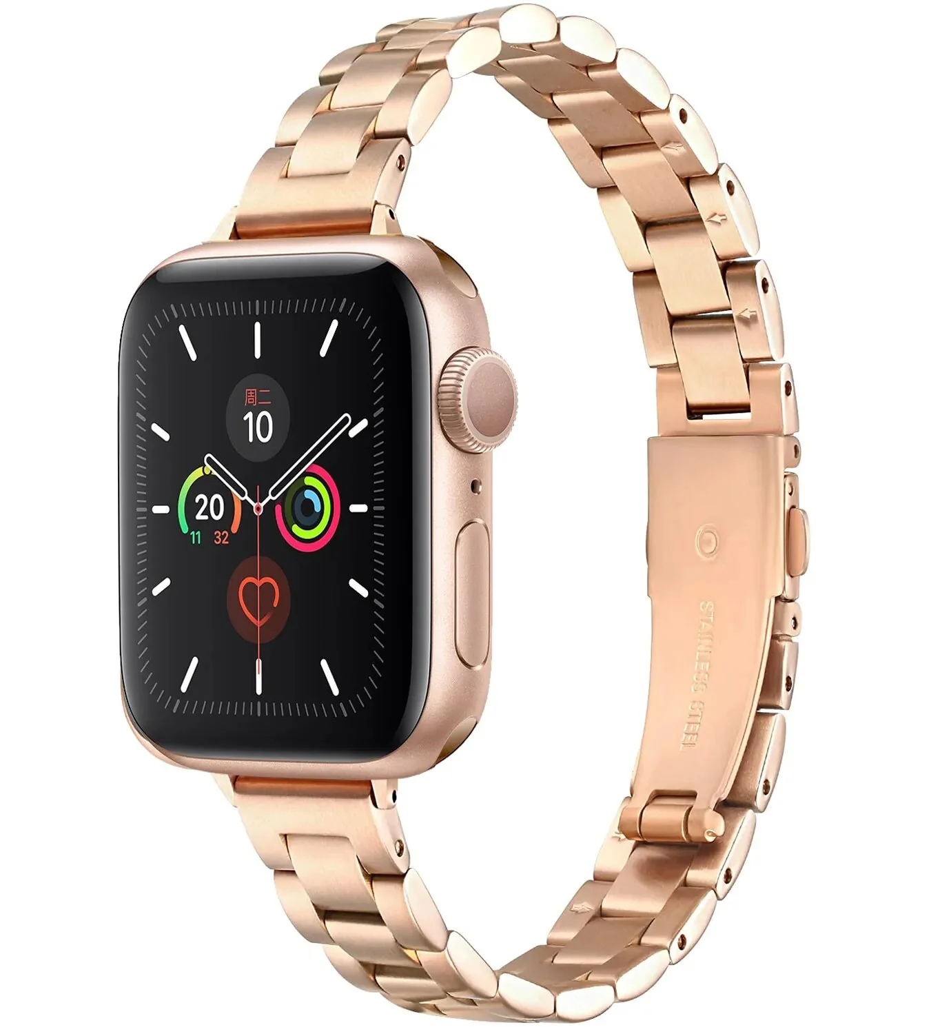 Stainless Steel Classic Link Apple Watch Band - Image 3