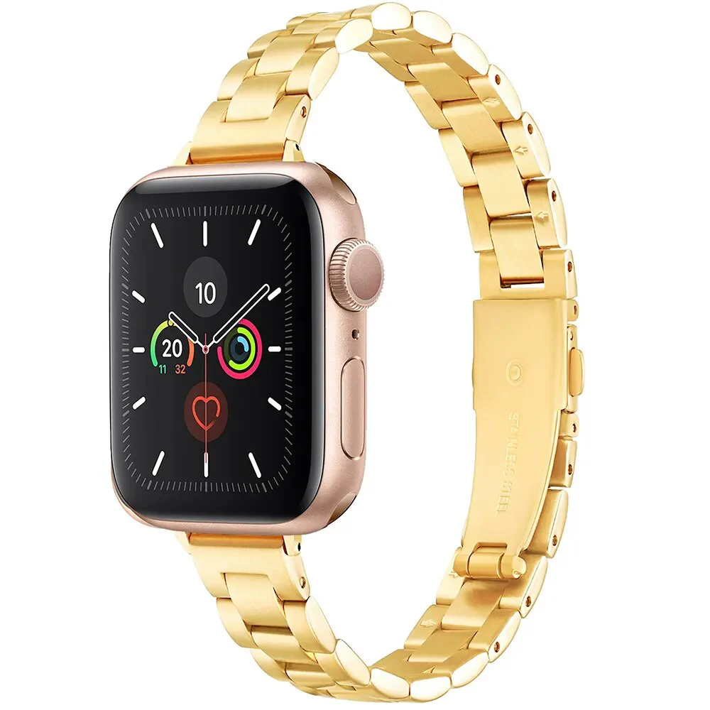 Stainless Steel Classic Link Apple Watch Band - Image 6