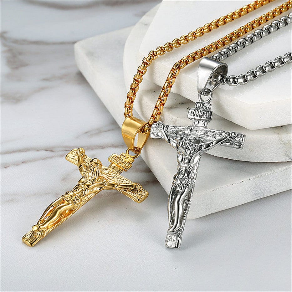 Stainless Steel Crucifix Pendant Chain - BOGO - Image 11