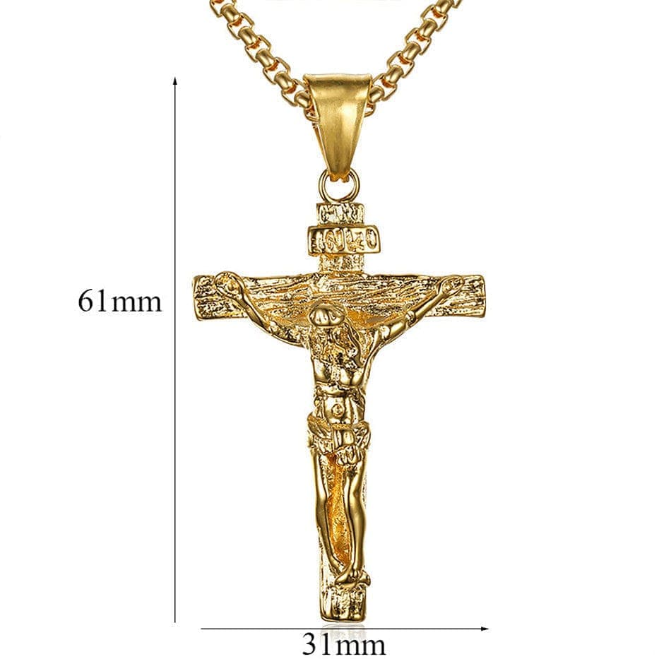 Stainless Steel Crucifix Pendant Chain - BOGO - Image 12
