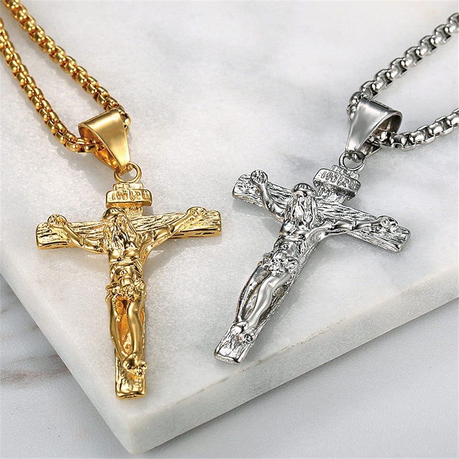 Stainless Steel Crucifix Pendant Chain - BOGO - Image 6
