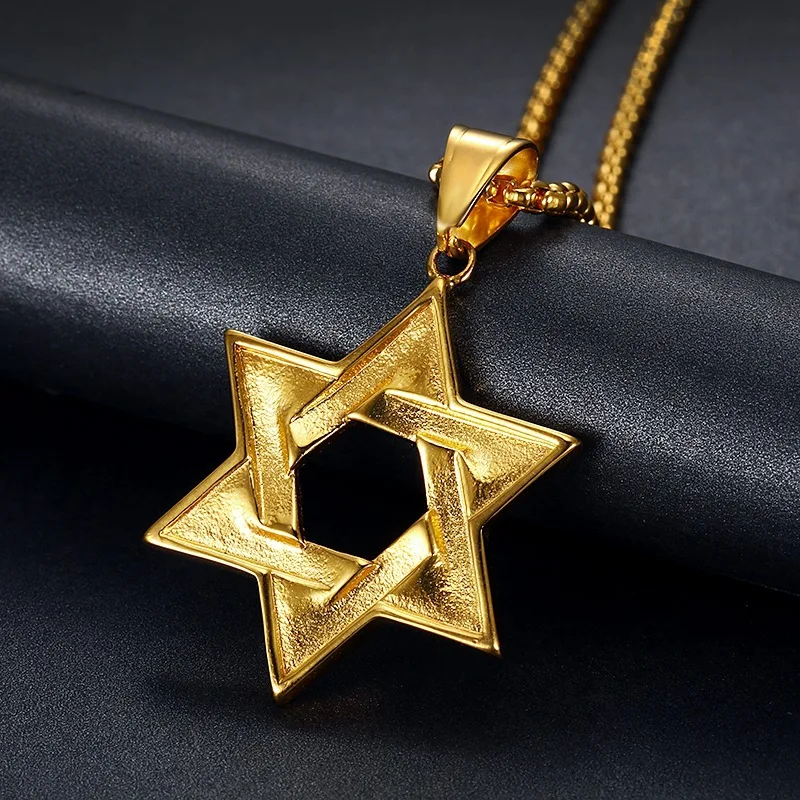 Double Row Iced Out Jewish Star of David Necklace - Image 4
