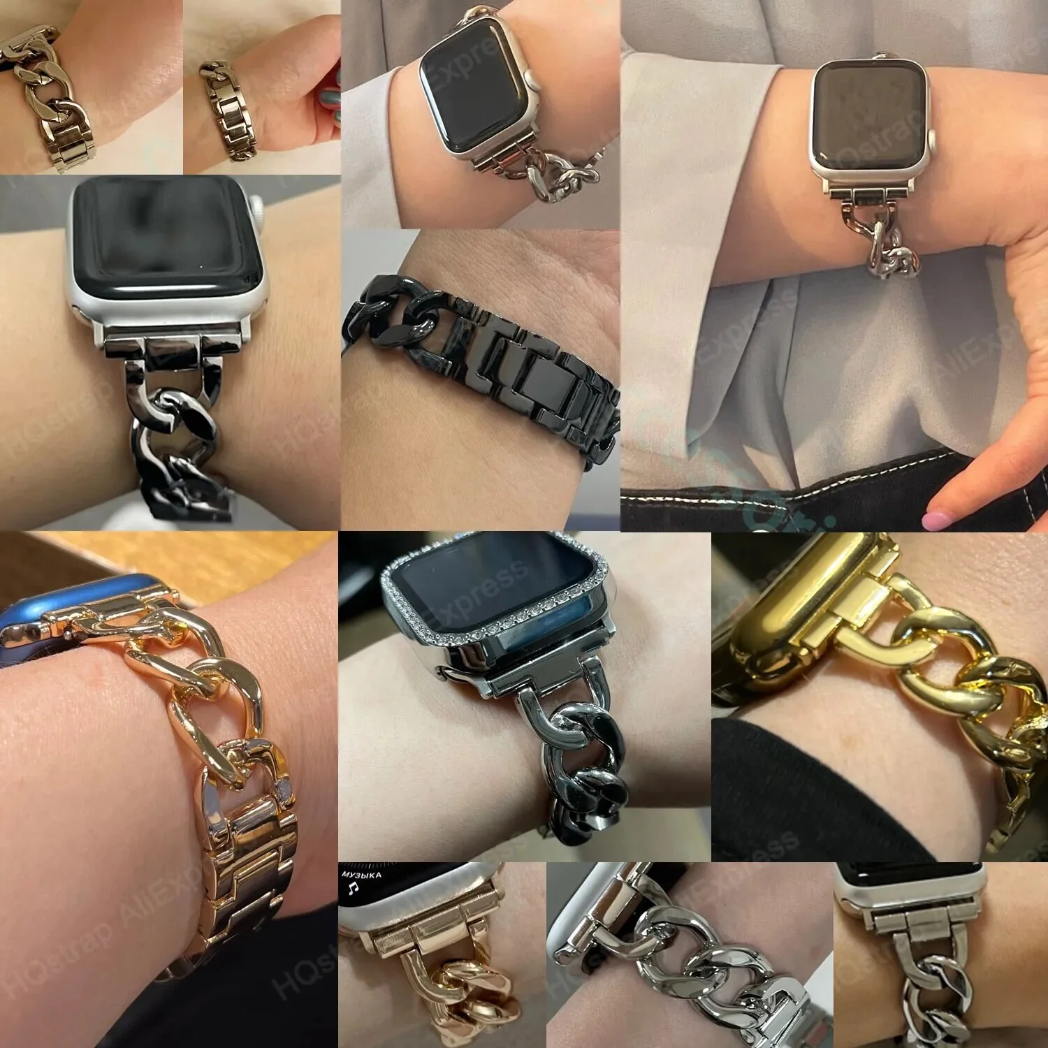 Cuban Chain Apple Watch Band - Image 7
