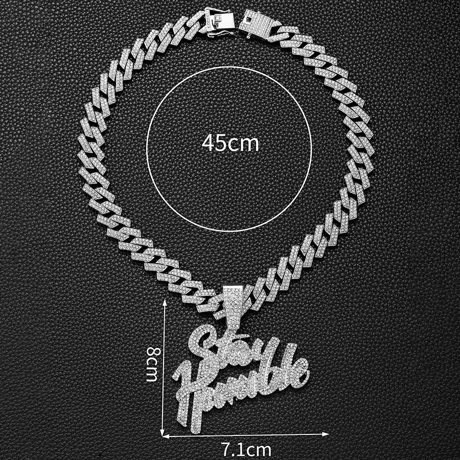 STAY HUMBLE Pendant + Cuban Chain - Image 6