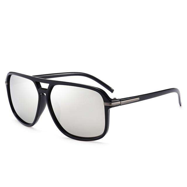 Stuntin' Black Square Frame Oversized Sunglasses - Image 6