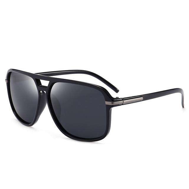 Stuntin' Black Square Frame Oversized Sunglasses - Image 8