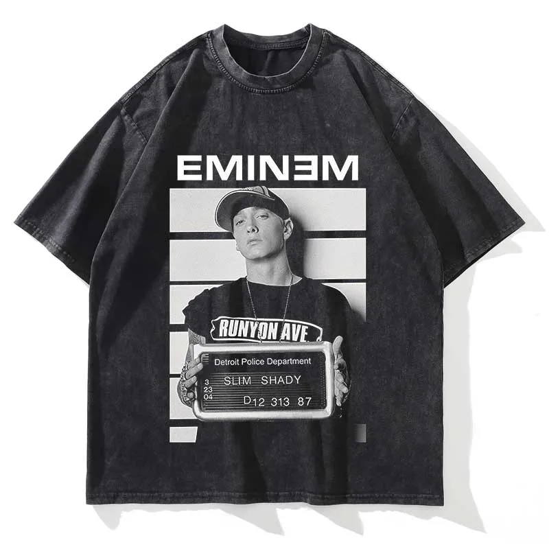 Eminem Vintage Washed Loose Graphic T-Shirt - Image 10