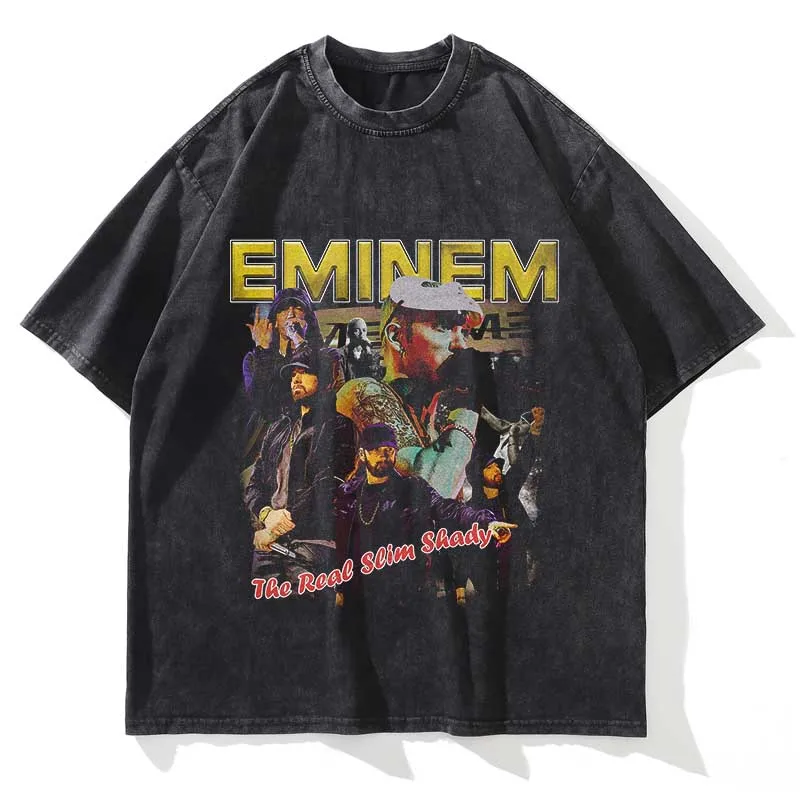 Eminem Vintage Washed Loose Graphic T-Shirt - Image 14
