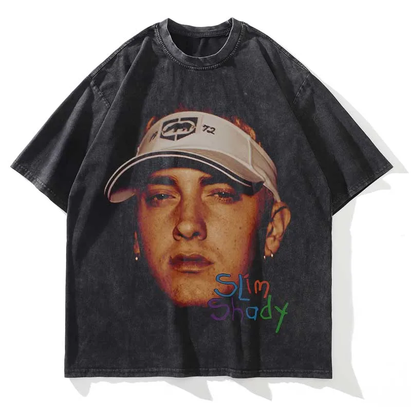 Eminem Vintage Washed Loose Graphic T-Shirt - Image 16