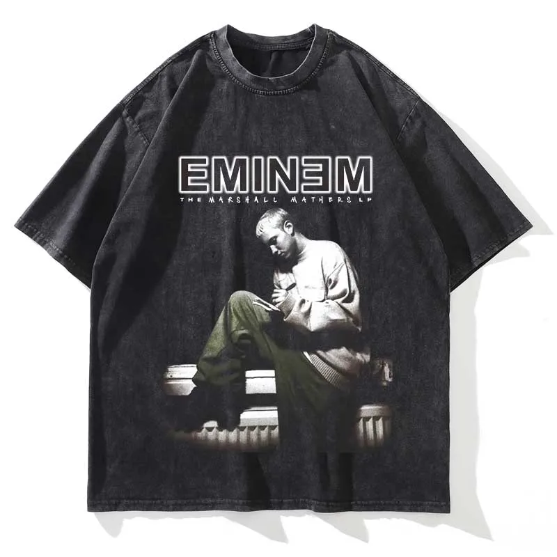 Eminem Vintage Washed Loose Graphic T-Shirt - Image 17