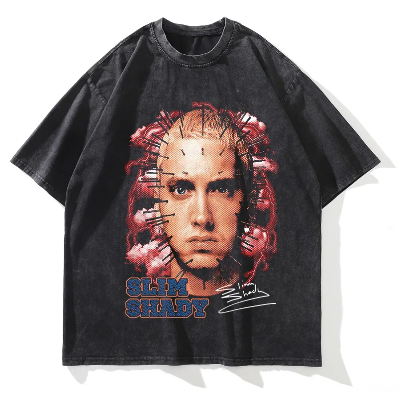 Eminem Vintage Washed Loose Graphic T-Shirt - Image 18