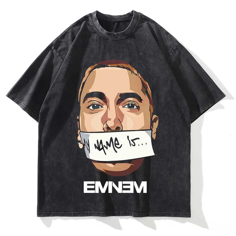 Eminem Vintage Washed Loose Graphic T-Shirt - Image 22