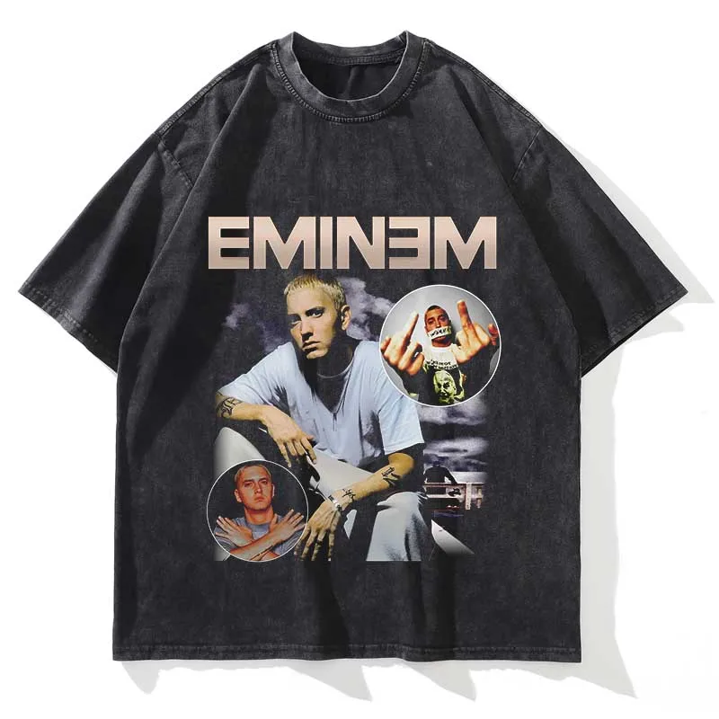 Eminem Vintage Washed Loose Graphic T-Shirt - Image 24