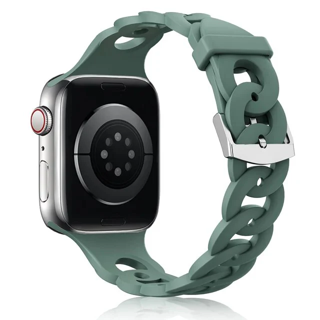 Compatible with Apple Watch -  Silicone Pattern Watch Band - Image 13