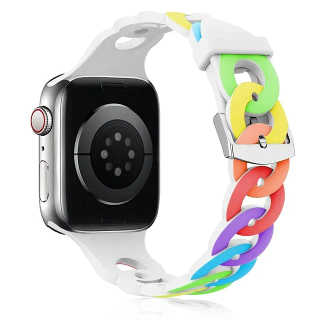 Compatible with Apple Watch -  Silicone Pattern Watch Band - Image 15