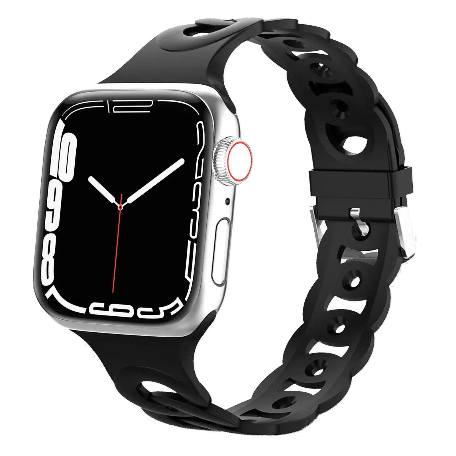 Compatible with Apple Watch -  Silicone Pattern Watch Band - Image 21