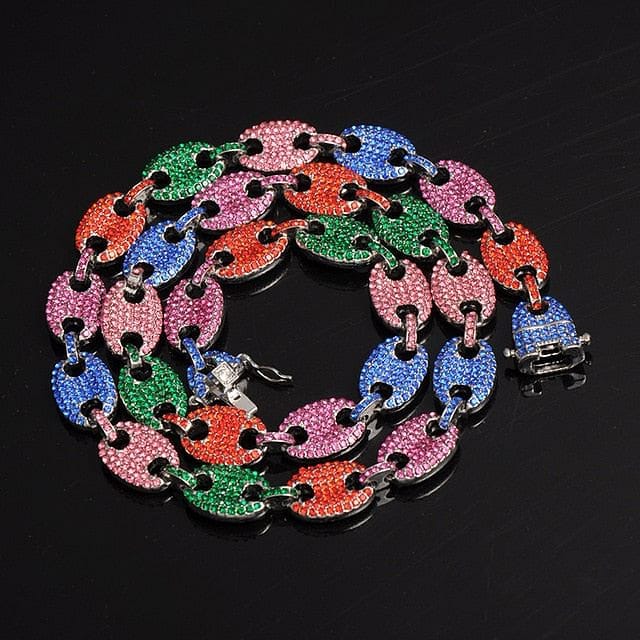 Swag Rainbow Coffee Bean Pig Nose Chain + FREE Bracelet - Image 11
