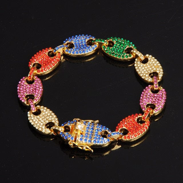 Swag Rainbow Coffee Bean Pig Nose Chain + FREE Bracelet - Image 6