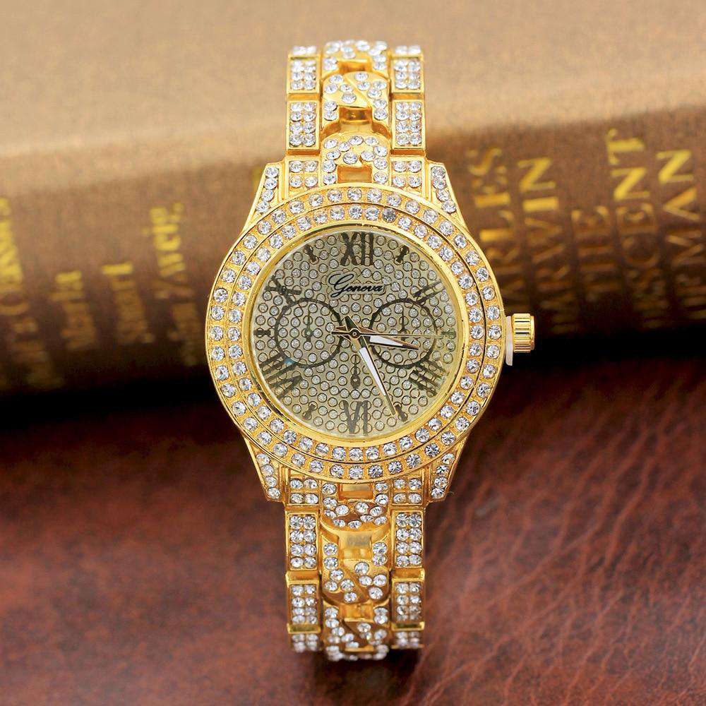 Swaggy Ice Out Watch + Necklace + Bracelet Bundle - Image 5