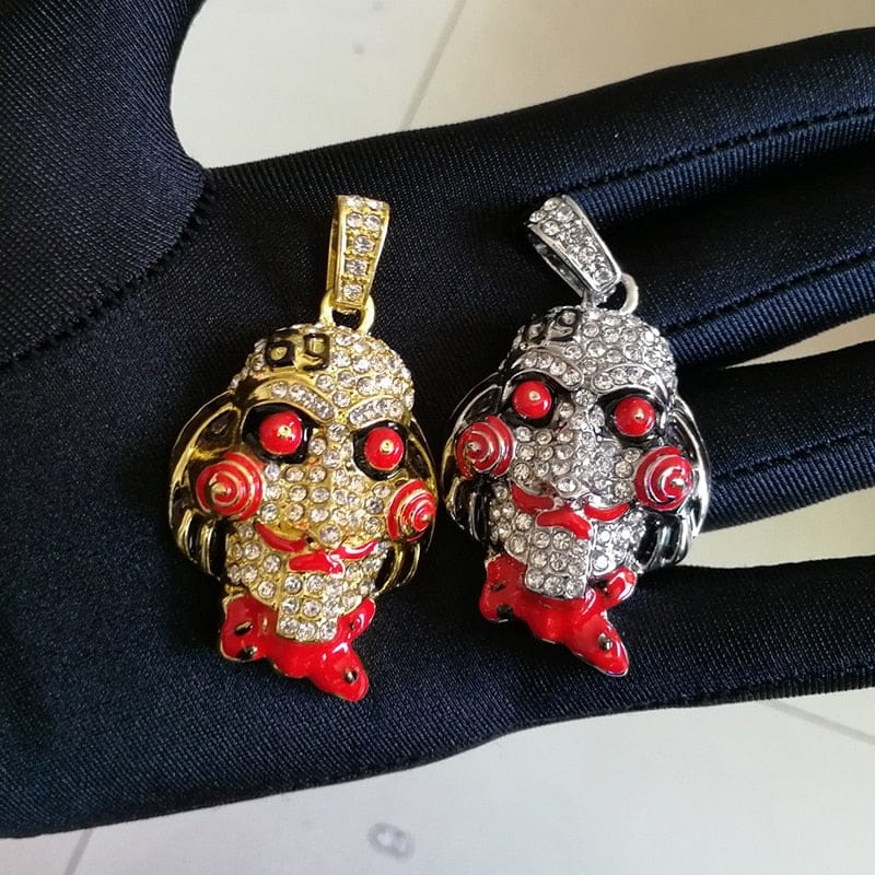 Tekashi 69 Gold Jigsaw Cuban Pendant Chain - Image 4