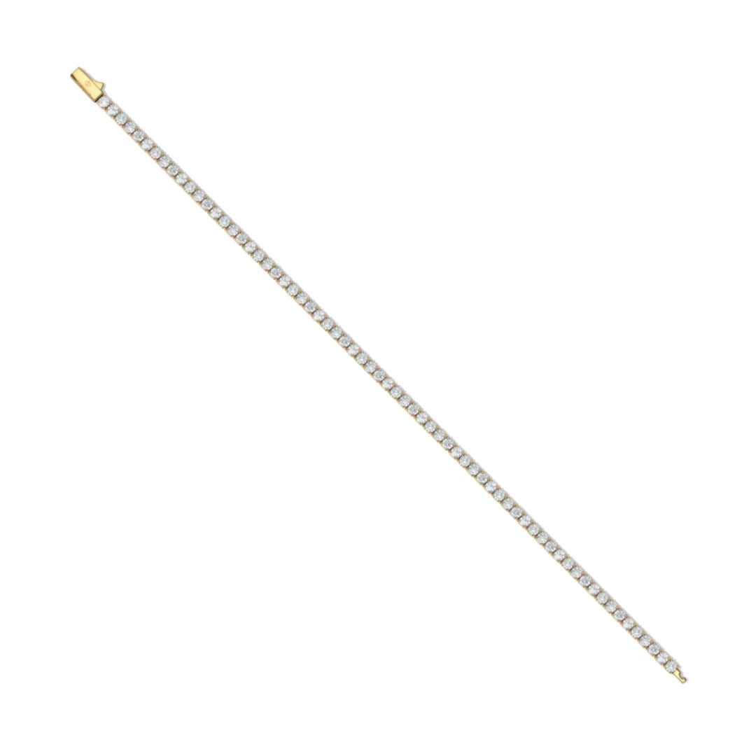 3mm Gold Tennis Bracelet - Image 3