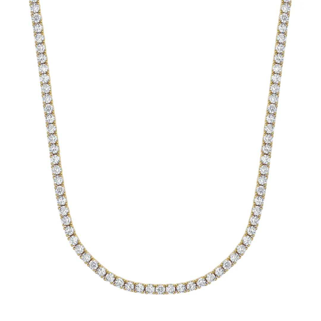 18K Gold 3mm Tennis Chain