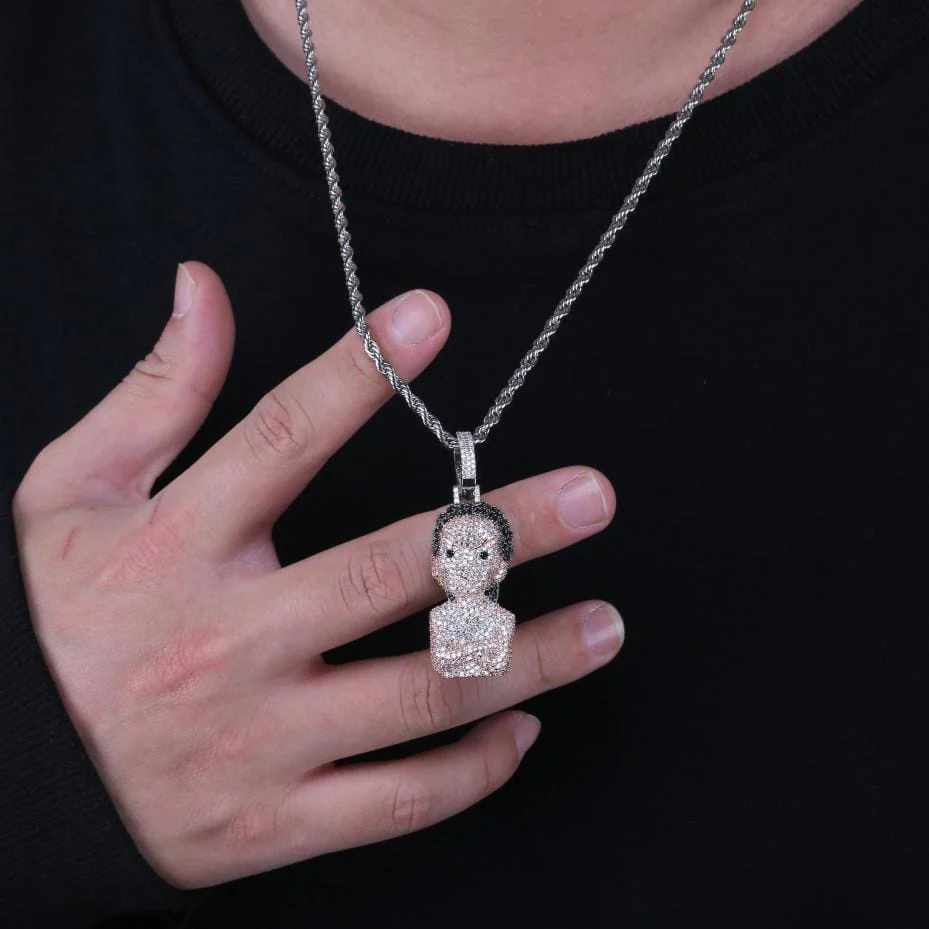 The Boondocks Micro Pave Pendant Necklace - Image 3