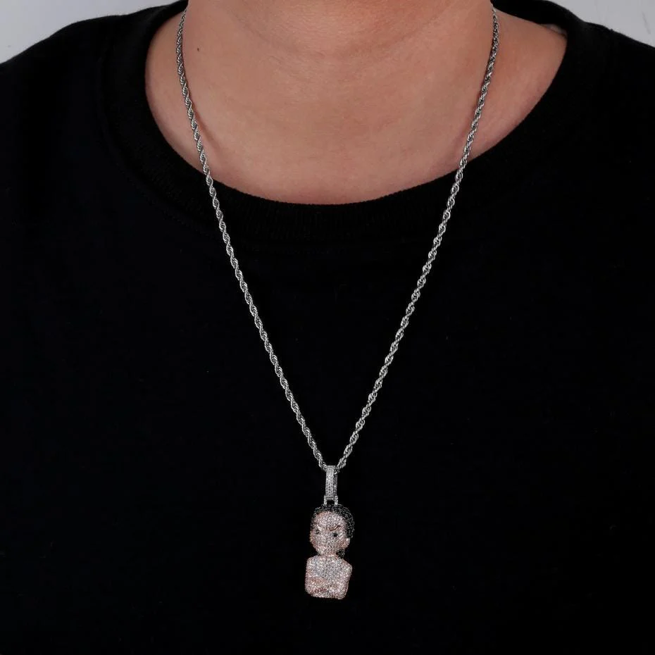 The Boondocks Micro Pave Pendant Necklace - Image 4