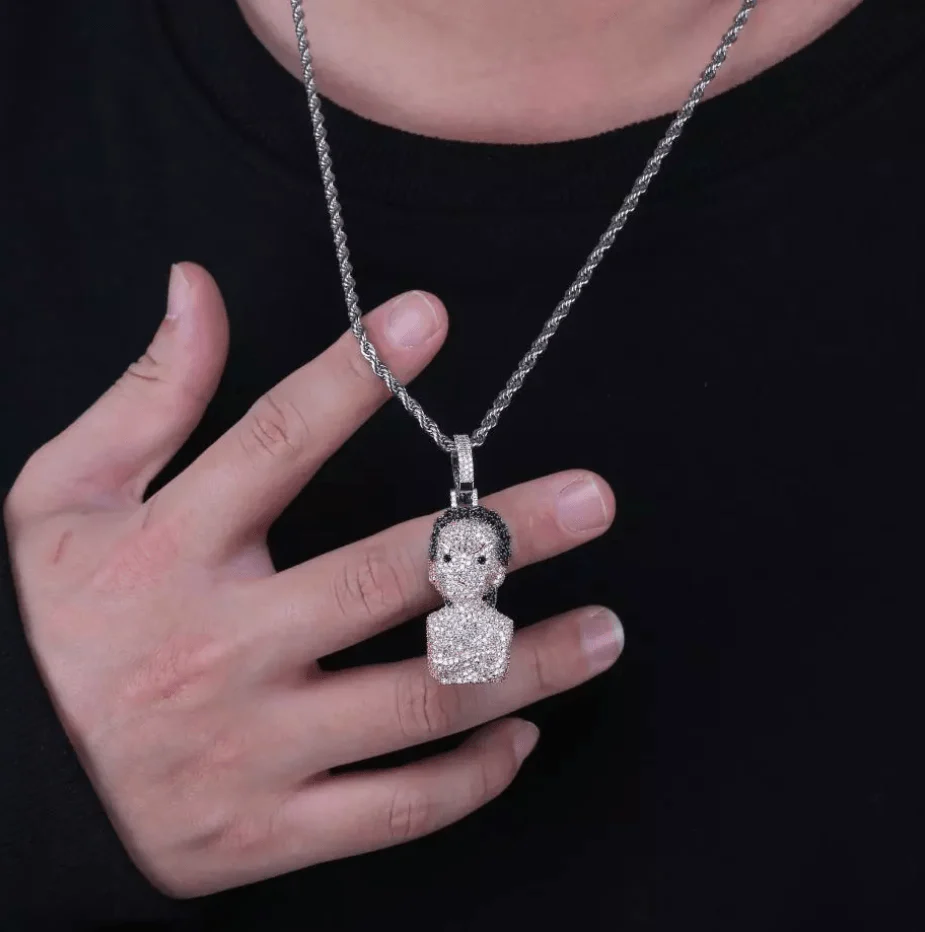 The Boondocks Micro Pave Pendant Necklace - Image 7