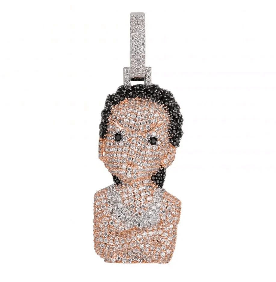 The Boondocks Micro Pave Pendant Necklace - Image 8