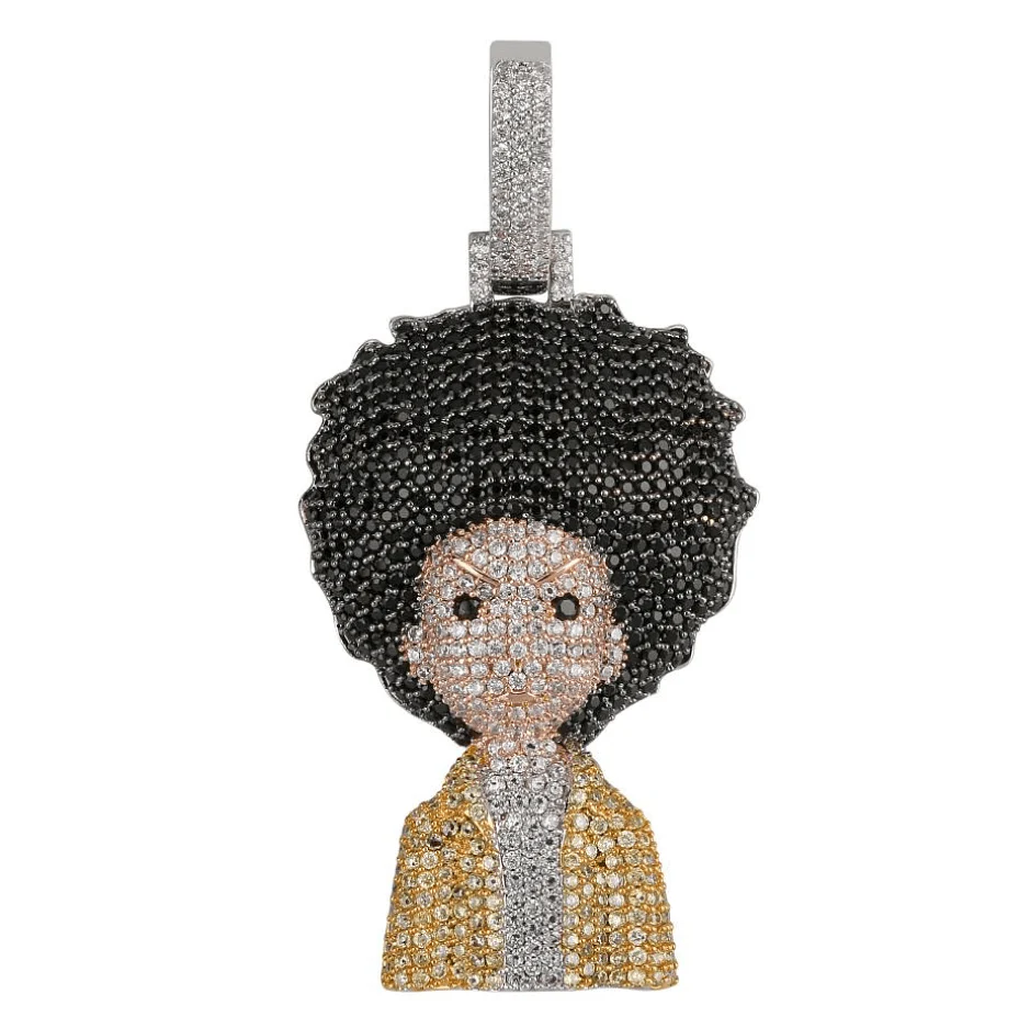 The Boondocks Micro Pave Pendant Necklace - Image 9