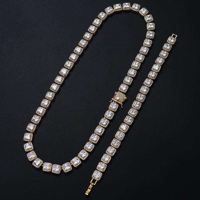 Thicc 10mm Tennis Chain & FREE Thicc Tennis Bracelet - Image 4
