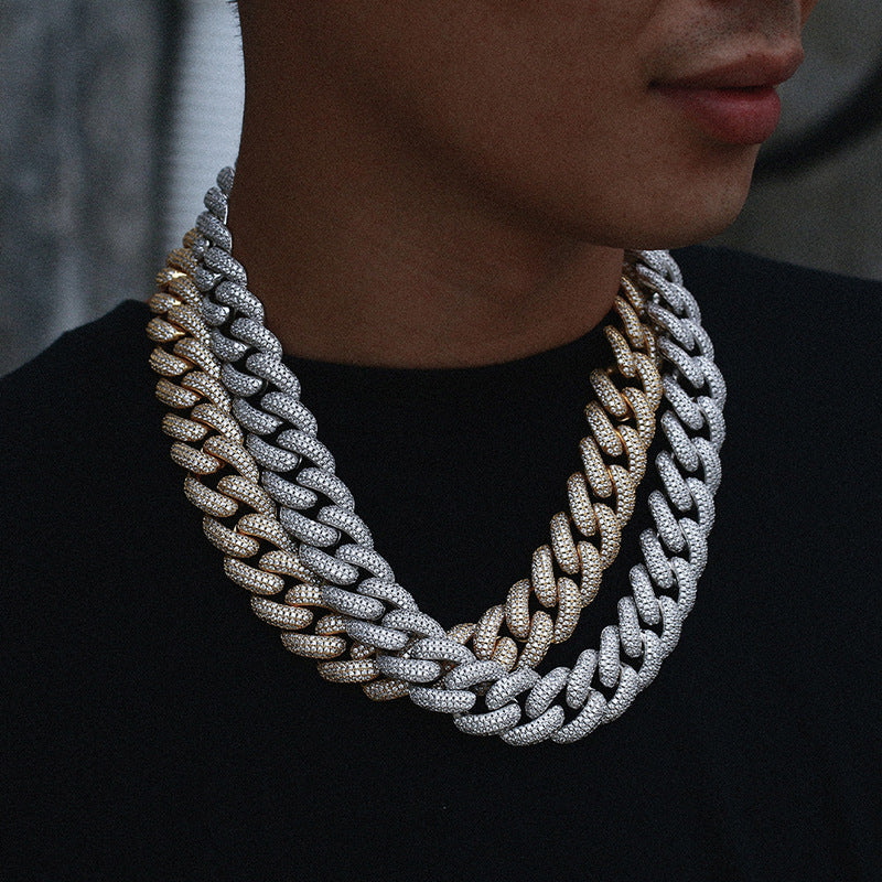 Thicc AF 20MM Fully Iced Out Diamond Cuban Link Bracelet - Image 4