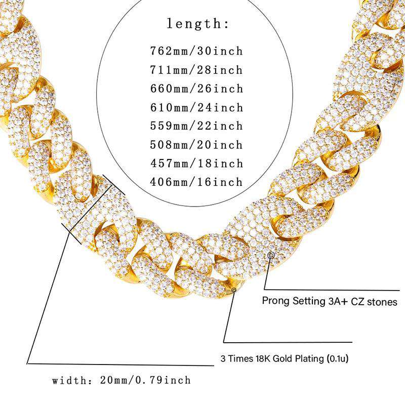 Thicc AF Miami Cuban Chain + Bracelet AAA Quality - Image 8