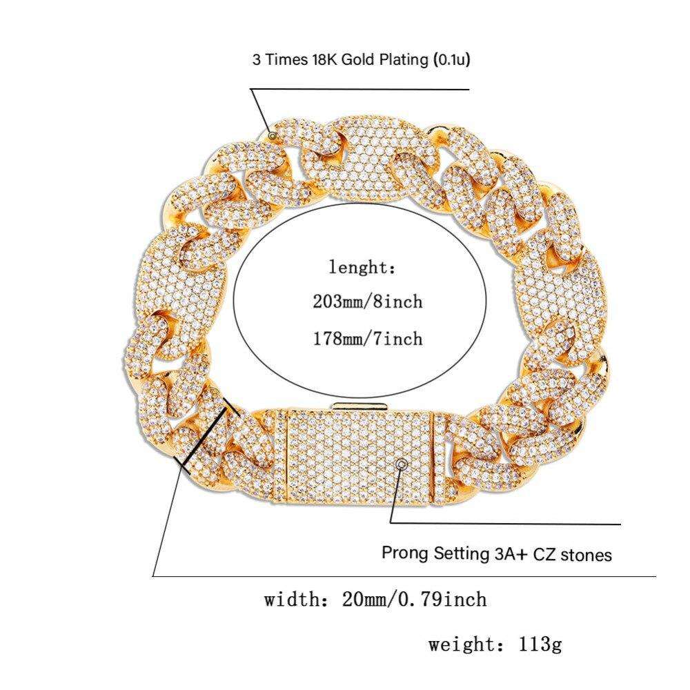 Thicc AF Miami Cuban Chain + Bracelet AAA Quality - Image 9