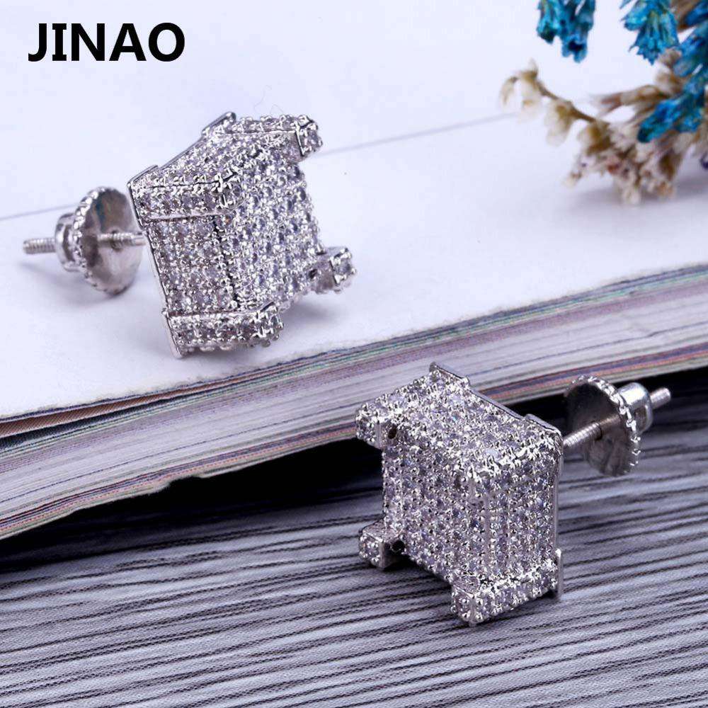Thicc Square Bling Geometric Stud Earrings - Image 6