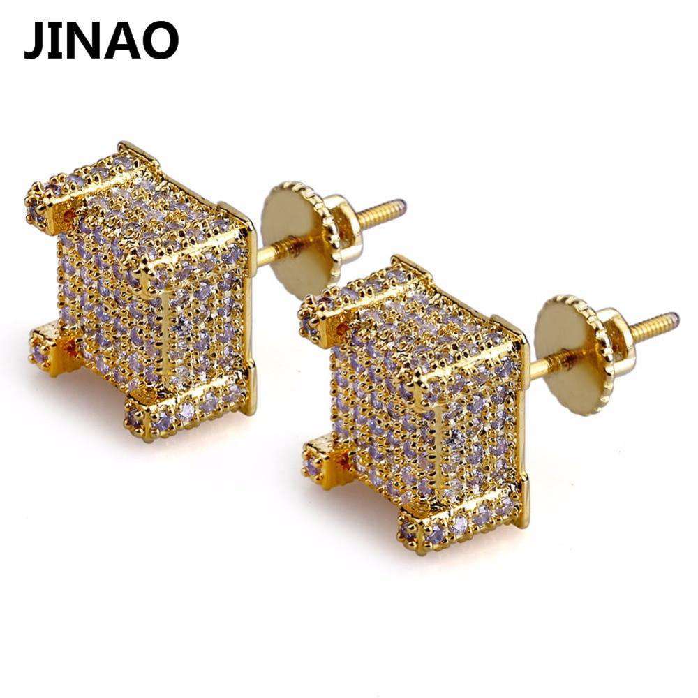 Thicc Square Bling Geometric Stud Earrings - Image 9