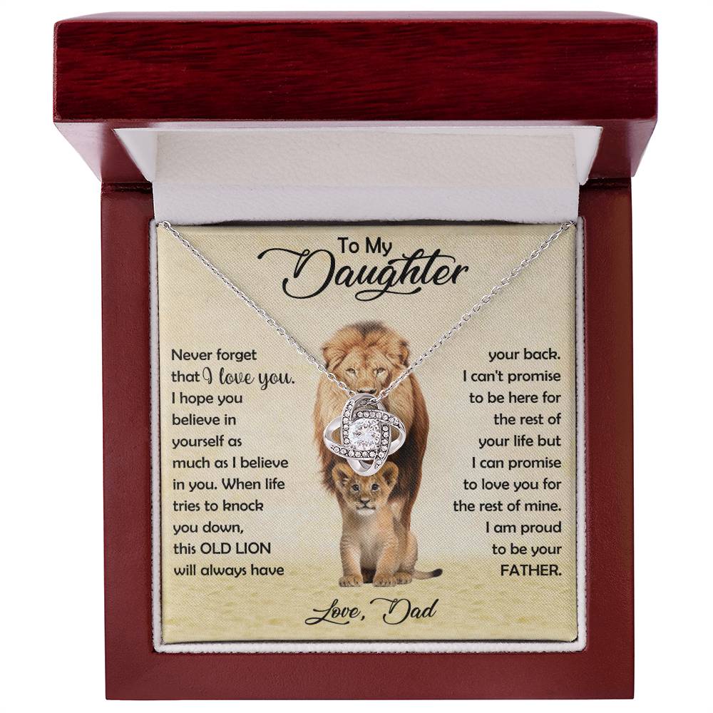 To My Daughter From Dad Message Card Necklace - Image 4