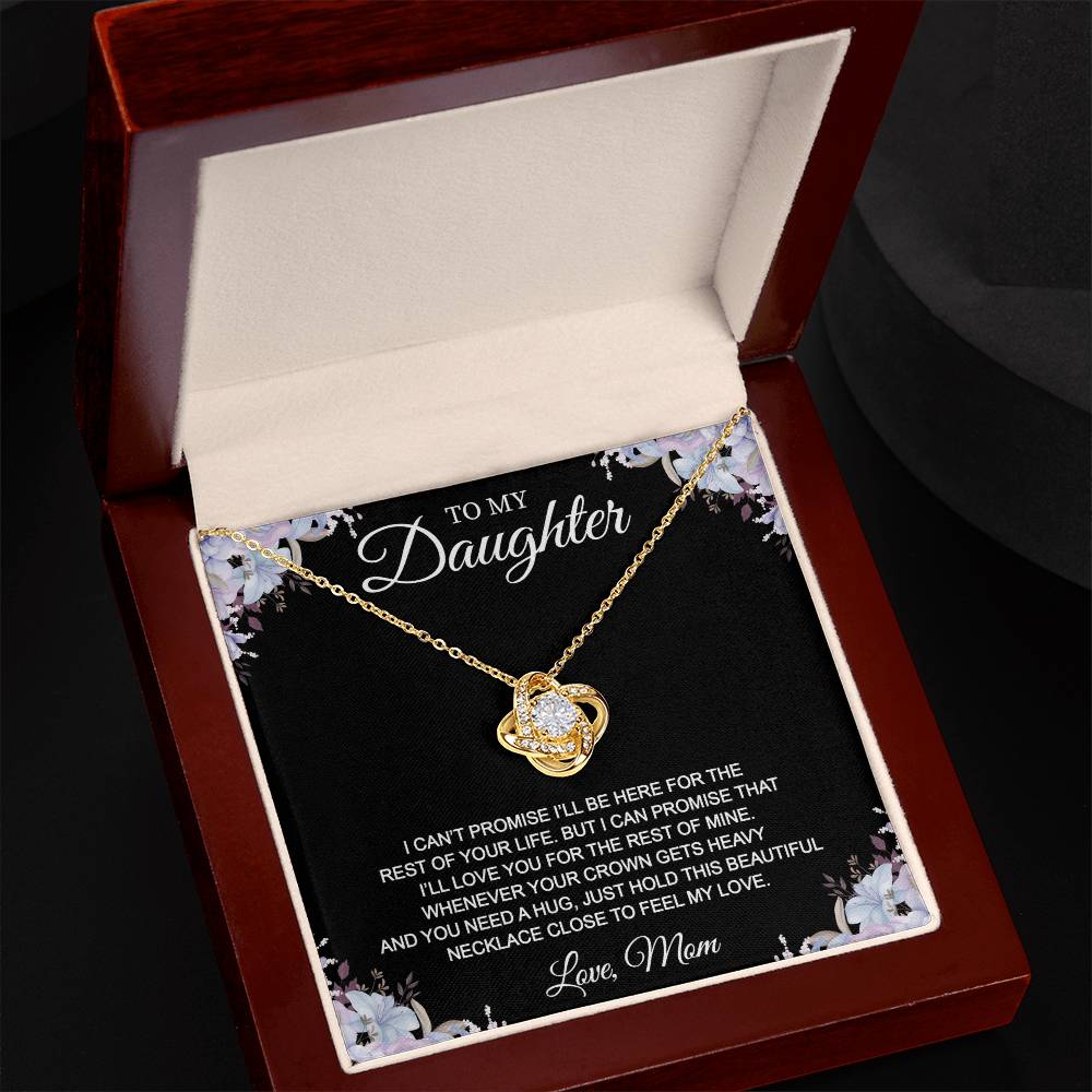 To My Daughter (Love, Mom) Message Card Necklace - Image 6