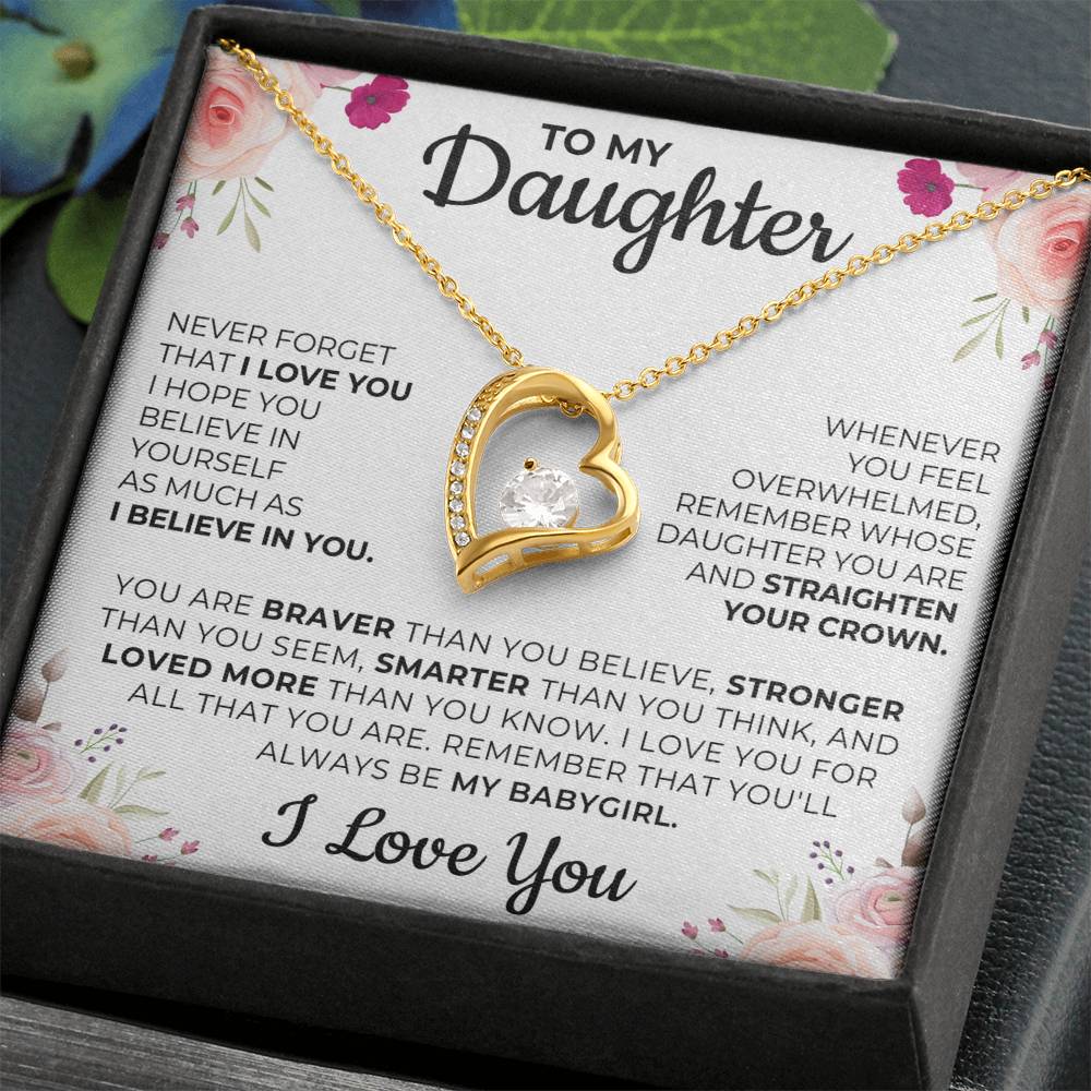 To My Daughter Message Card Necklace - Image 8