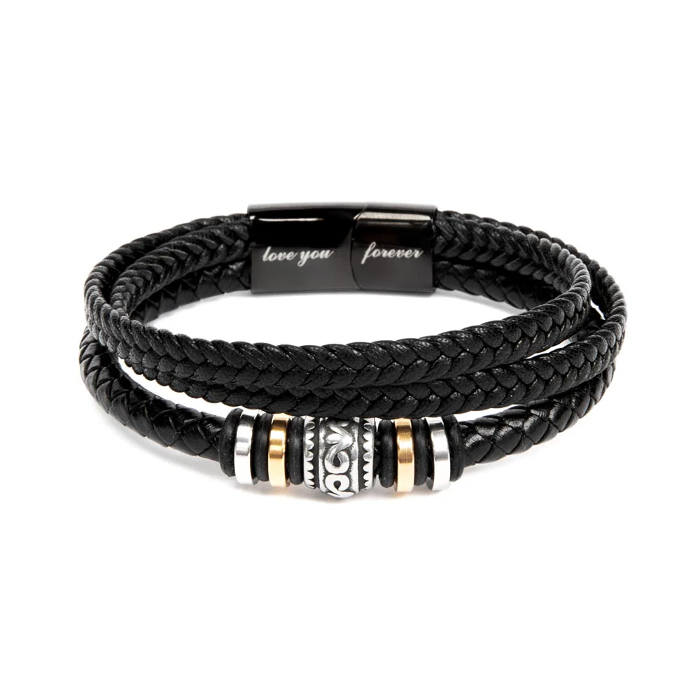 To My Man (I Love You Forever and Always) Message Card Bracelet - Image 5